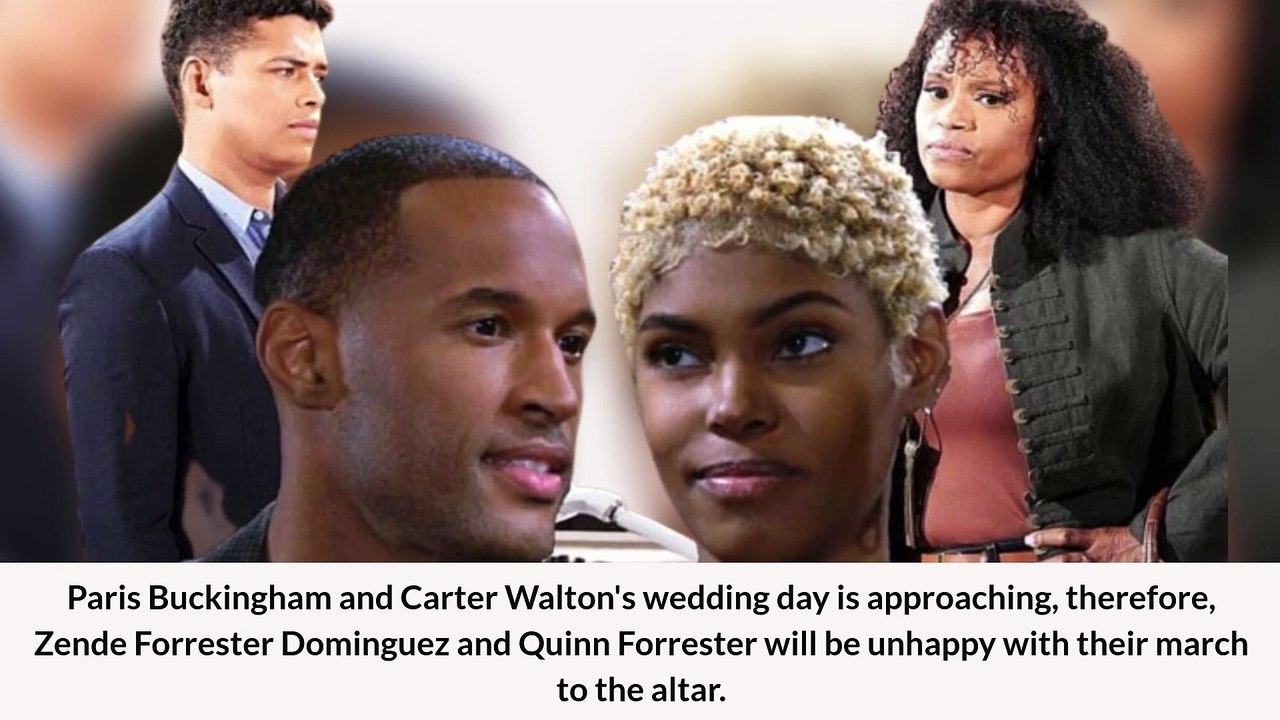 The Bold and The Beautiful Spoilers Paris and Carter Wedding Coming Soon.