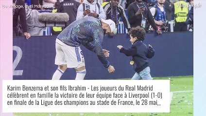 Ligue des Champions : Karim Benzema célèbre sa victoire avec son fils Ibrahim et Cora Gauthier
