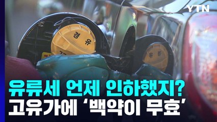 유류세 언제 인하했지?...고유가에 '백약이 무효' / YTN
