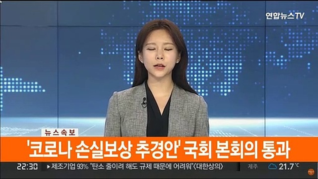 [속보] '코로나 손실보상 추경안' 국회 본회의 통과