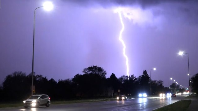 Stormy night across the northern Plains