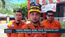 Mobil Pikap Terjun ke Laut Bungus Padang, 3 Orang Korban Ditemukan Meninggal Dunia