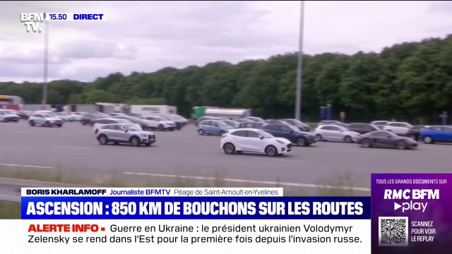Fin de week-end de l'Ascension: 850km de bouchons sur les routes