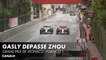 Pierre Gasly dépasse Zhou - Grand Prix de Monaco - F1