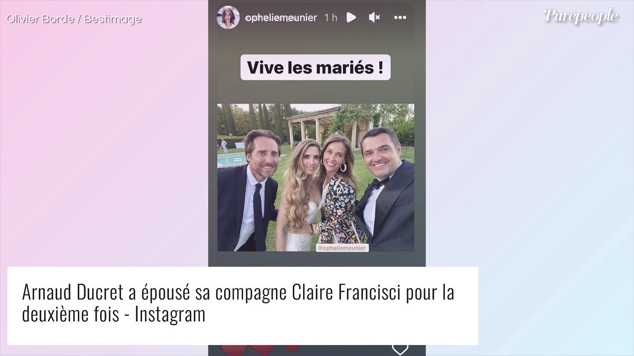 Arnaud Ducret s'est marié à Claire Francisci ! La danseuse divine dans sa robe sirène