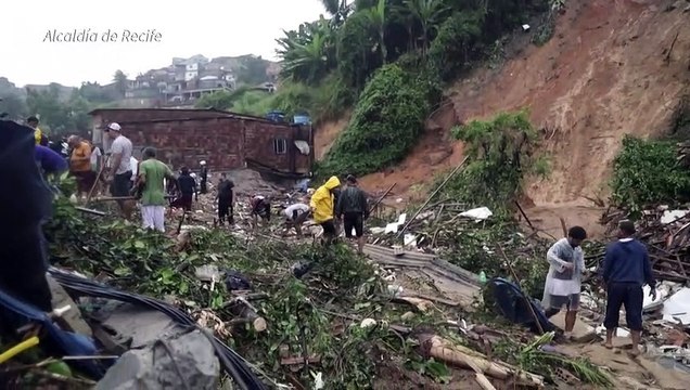 Decenas de muertos y desaparecidos por fuertes lluvias en nordeste de Brasil