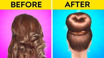 BRILLIANT HACKS TO SOLVE GIRLS PROBLEMS Cool Beauty Hair Tips Makeup Tutorial Tricks by 123 GO