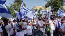 Manifestações de israelenses em Jerusalém