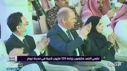 فيديو الرئيس التنفيذي لـ نيوم - - مساحة نيوم مثل بلجيكا وملتزمون بزراعة 100 مليون شجرة فيها - - هنا_الرياض