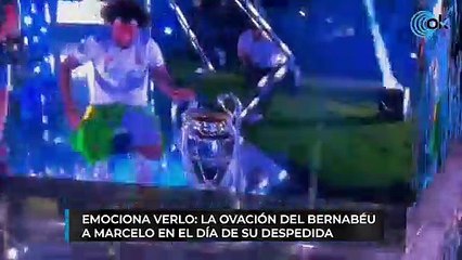 Emociona verlo: la ovación del Bernabéu a Marcelo en el día de su despedida