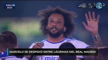 Marcelo se despidió entre lágrimas del Real Madrid