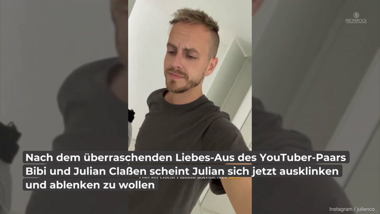Nach Trennung von Bibi: So lenkt sich Julian Claßen ab