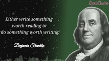 Benjamin Franklin's Quotes That Will Change The Way You Think #quotes #motivation