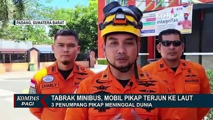 Tim SAR Berhasil Temukan Seluruh Korban Mobil Pikap yang Jatuh ke Laut