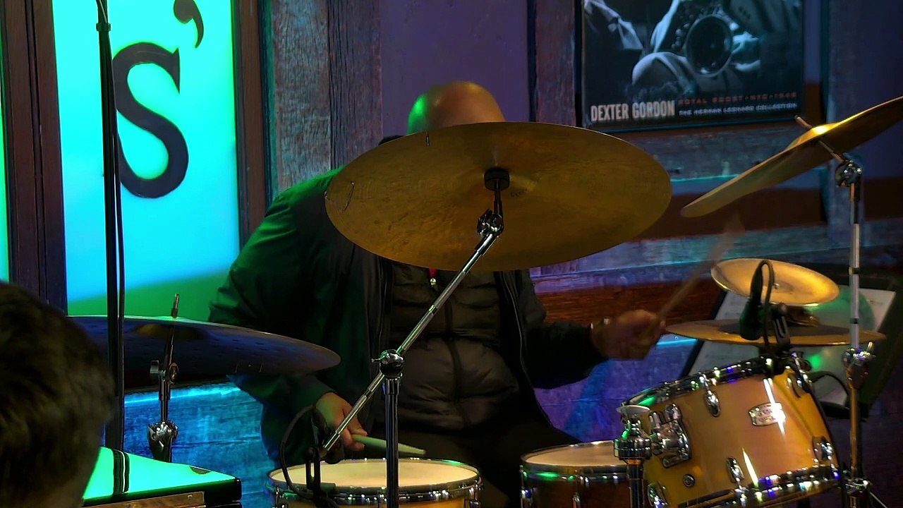 Eric Harland takes a killer drum solo: Live from Chris' Jazz Cafe, 2021