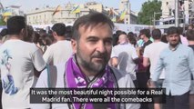Real Madrid celebrate Champions League victory