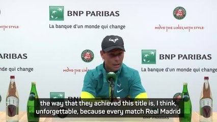 "I didn't stay for the celebrations" - Real fan Nadal puts tennis first