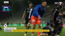 Nouvelles scènes de chaos hier soir lors du match opposant Saint-Etienne et Auxerre: Panique, supporters sur le terrain, tirs de fumigènes et intervention des forces de l’ordre…