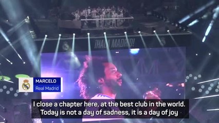 Departing Marcelo at heart of Real Madrid celebrations