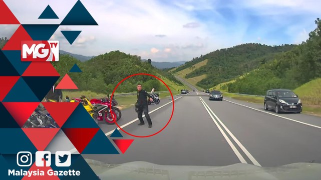 MGNews : Individu Mahu Baling Objek Pada Perakam di Jalan Temiang Dicari Polis