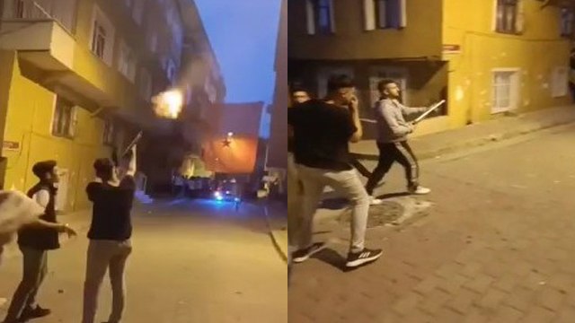 Asker eğlencesinden pompalı tüfekle ateş ettiler