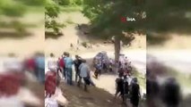 Ralli yarışında kabus! Tam gaz seyircilerin arasına daldı