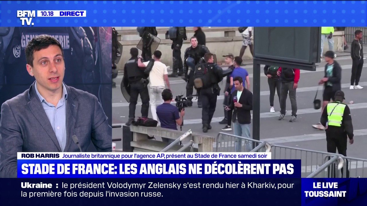 "C'est inhabituel pour les fans britanniques d'être aspergés de gaz lacrymogène, ils étaient choqués", raconte Rob Harris, journaliste britannique