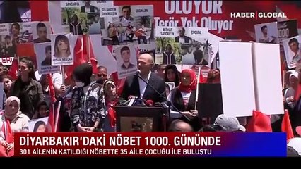 Diyarbakır'daki evlat nöbeti 1000. gününde