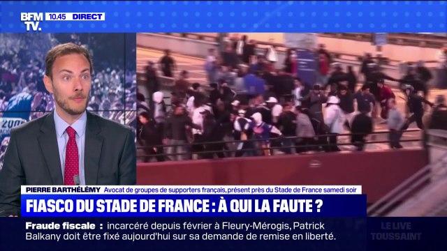 Incidents au Stade de France: pour l'avocat de supporters français, le principal problème est la très mauvaise gestion des flux de supporters à la sortie des transports en commun
