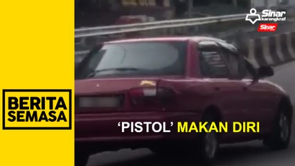 Lelaki ditahan tayang 'pistol' sambil memandu