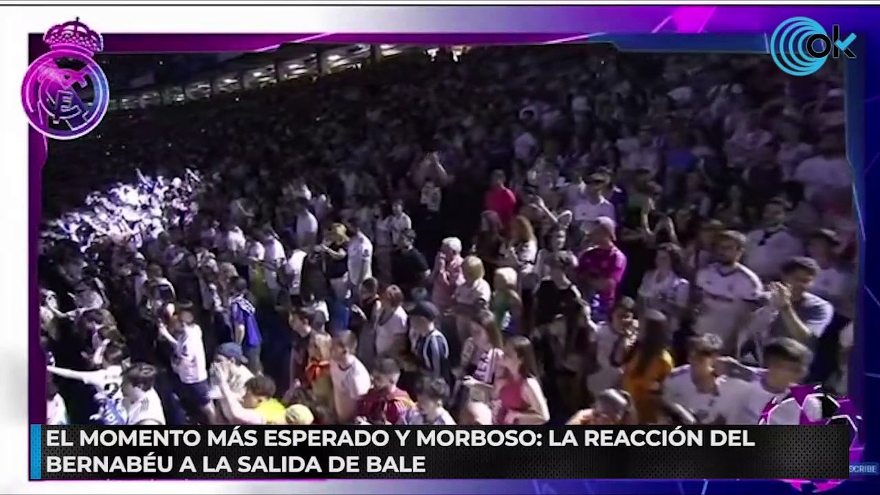 El momento más esperado y morboso: la reacción del Bernabéu a la salida de Bale