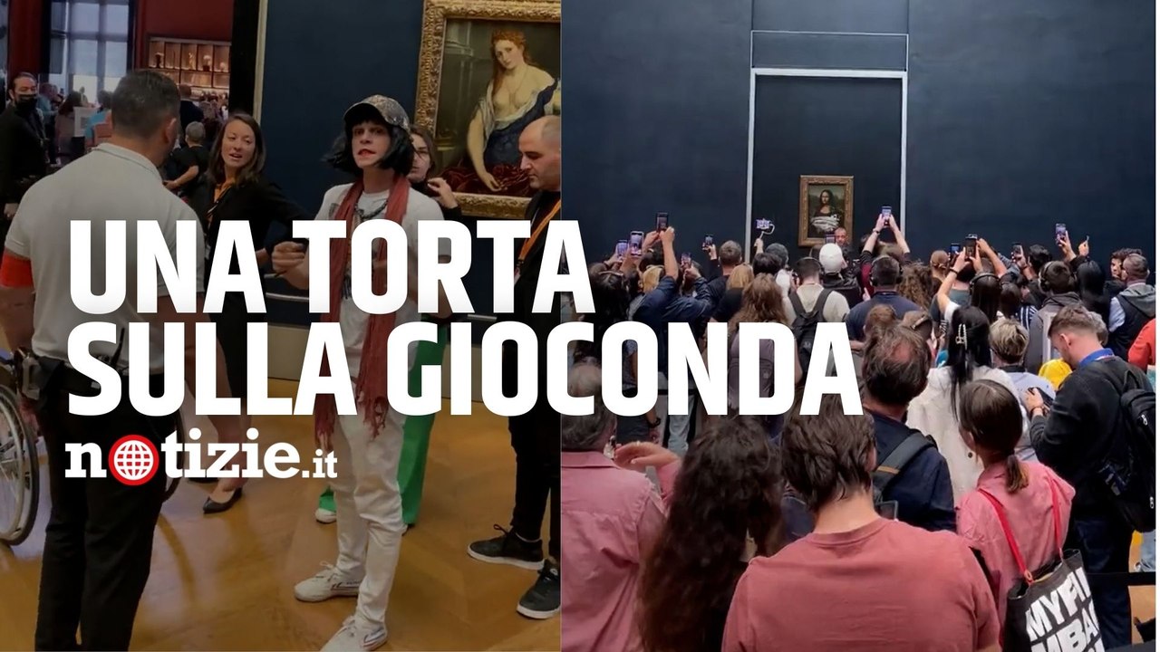 Parigi, uomo tira una torta contro la Gioconda: fermato dalla sicurezza del Louvre