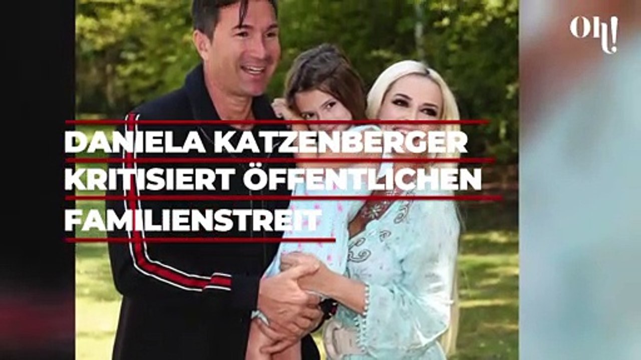 Daniela Katzenberger kritisiert an die Öffentlichkeit ausgetragenen Familienstreit