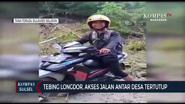 Tebing Longsor, Akses Jalan Antar Desa Tertutup