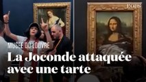 Un homme jette une tarte à la crème sur La Joconde, au Louvre, pour défendre 