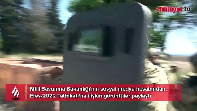 MSB görüntüleri paylaştı! Efes Tatbikatı'nda nefes kesen anlar