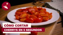 Truco - Cómo cortar tomates cherry de un sólo corte