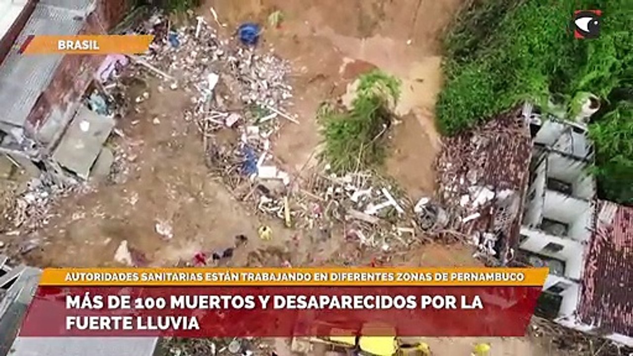 Más de 100 muertos y desaparecidos por la fuerte lluvia