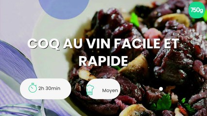 Coq au vin facile et rapide