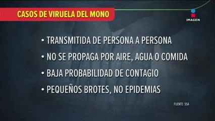 Confirman primer caso importado de viruela del mono en México