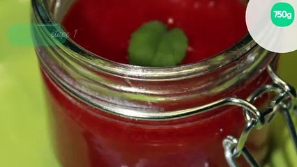 Gelée de fraise au basilic