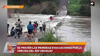 Se prevén las primeras evacuaciones por la crecida del río Uruguay