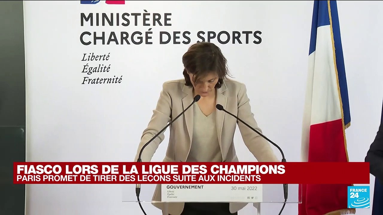 Replay : prise de parole des ministres français de l'Intérieur et des Sports après les incidents au Stade de France