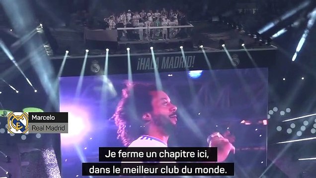 Real Madrid - Le Real rend hommage à Marcelo lors des célébrations