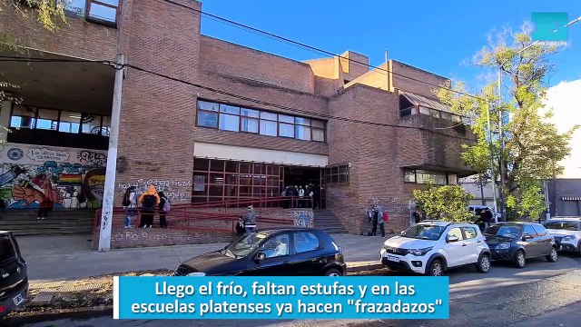 Llego el frío, faltan estufas y en las escuelas platenses ya hacen frazadazos