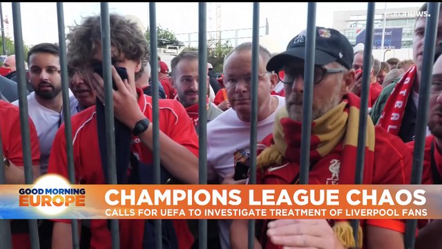 Liverpool fans pepper-sprayed by French police in stadium entry chaos