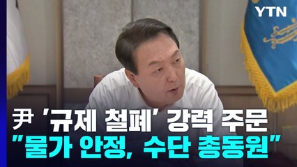 '규제 철폐' 강하게 주문한 尹..."어려운 건 직접 나서겠다" / YTN