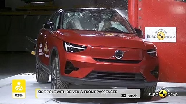 Le Volvo C40 Recharge électrique obtient cinq étoiles aux crash-tests Euro NCAP 2022