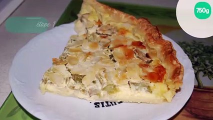 Tarte à la rhubarbe aux amandes effilées