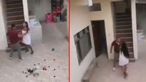 Kocasını aldatıp cinsel ilişkiye giren kadın, eve baskın yiyince bornozla yakalandı! Sevgilisi balkondan atladı